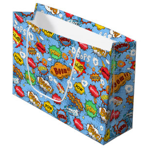 Bolsa De Regalo Grande Comic Book Bubbles Gige Bag Grande