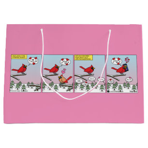 Bolsa De Regalo Grande Cómic De Modernas Llamadas A La Aparición De Aves