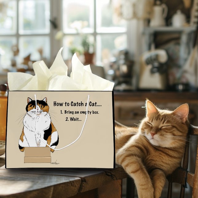 Bolsa De Regalo Grande Cómo atrapar un gato (Subido por el creador)