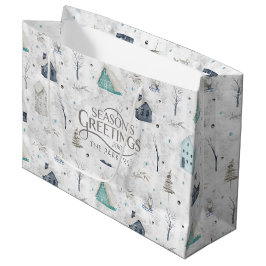Bolsa De Regalo Grande Cómodo Navidades del hogar ID985 Verde azulado