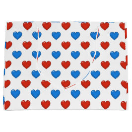 Bolsa de regalo grande con forma de corazón elegan