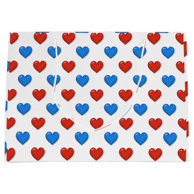 Bolsa de regalo grande con forma de corazón elegan (Anverso)