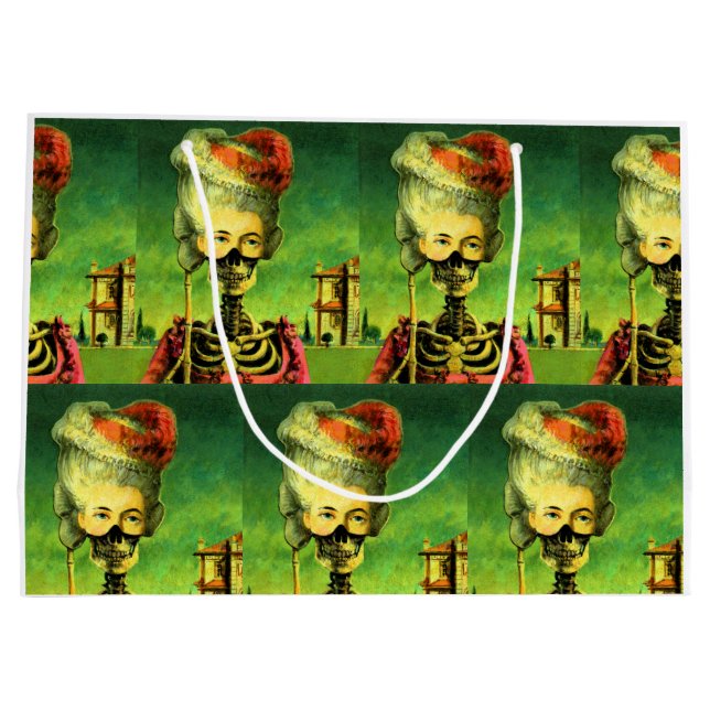 Bolsa de regalo grande con máscara gótica (Reverso)