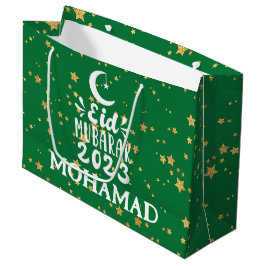 Bolsa de regalo grande con nombre personalizado Ei