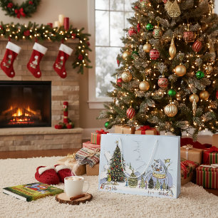 Bolsa De Regalo Grande Concurso del Árbol de Navidad de Whoville