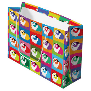 Bolsa De Regalo Grande Conejillos de Indias del arte pop