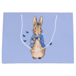 Bolsa De Regalo Grande Conejo clásico en chaqueta azul