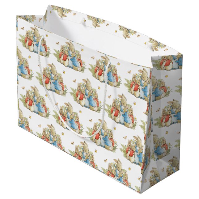 Bolsa De Regalo Grande Conejo conejo conejo bebé Chica ducha (Angulo reverso)