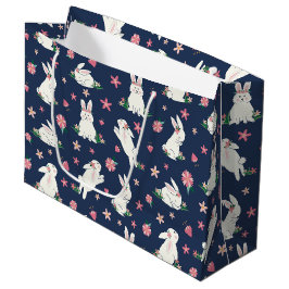 Bolsa De Regalo Grande Conejo conejo conejo conejo moderno rosa azul de P
