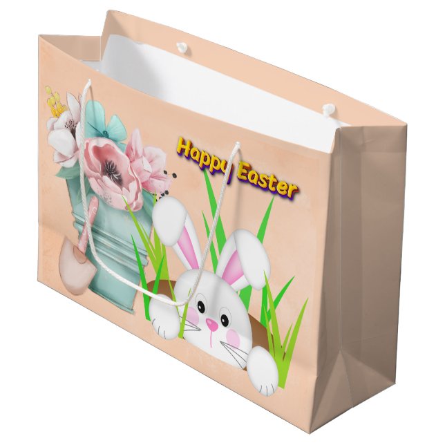 Bolsa De Regalo Grande Conejo de Pascua (Angulo Anverso)