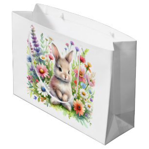 Bolsa De Regalo Grande Conejo de primavera