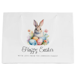 Bolsa De Regalo Grande Conejo lindo Feliz Pascua