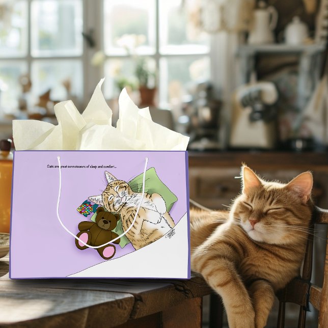 Bolsa De Regalo Grande Confort Cat Purple Blanket (Subido por el creador)
