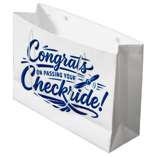 Bolsa De Regalo Grande Congrats on passing your checkride!