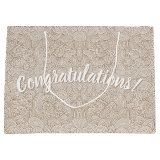 Bolsa De Regalo Grande Congratulations!- Quantum Weave Neutral Large Gift