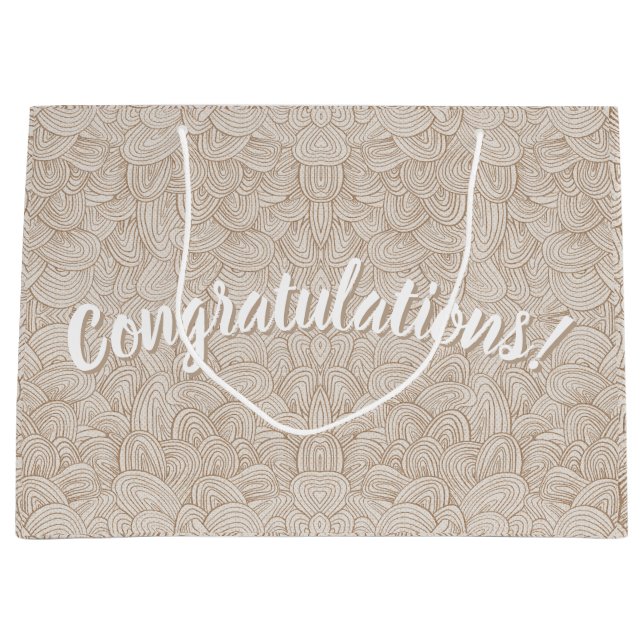 Bolsa De Regalo Grande Congratulations!- Quantum Weave Neutral Large Gift (Anverso)