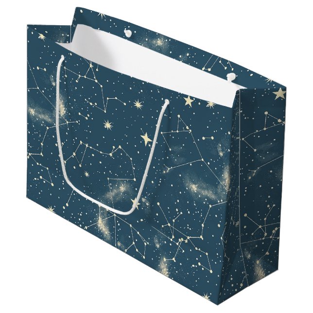 Bolsa De Regalo Grande Constelación celeste - Noche estrellada (2) (Angulo Anverso)
