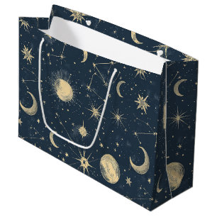 Bolsa De Regalo Grande Constelación celeste - Noche estrellada (3)