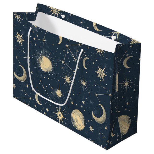 Bolsa De Regalo Grande Constelación celeste - Noche estrellada (3) (Angulo Anverso)