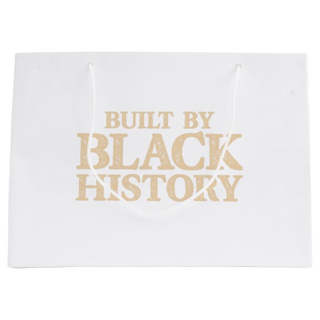 Bolsa De Regalo Grande Construido Por La Historia Negra Orgullo Africano- (Anverso)