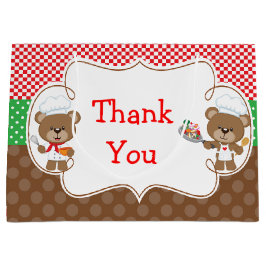 Bolsa De Regalo Grande Cooking Chef Bears Birday Party