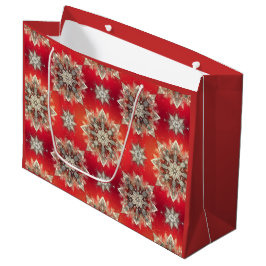 Bolsa De Regalo Grande Copo de Nieve de Diciembre