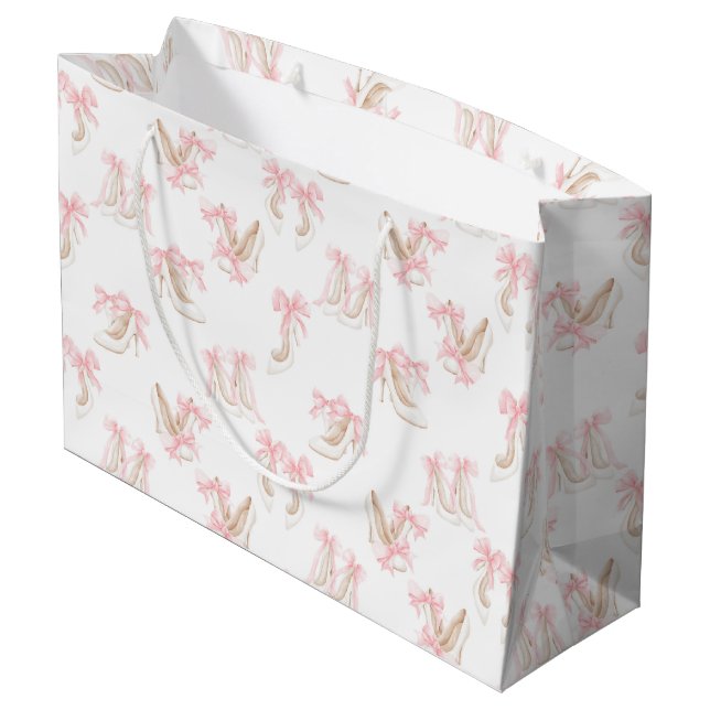 Bolsa De Regalo Grande Coquette Shoes Pattern  (Angulo reverso)