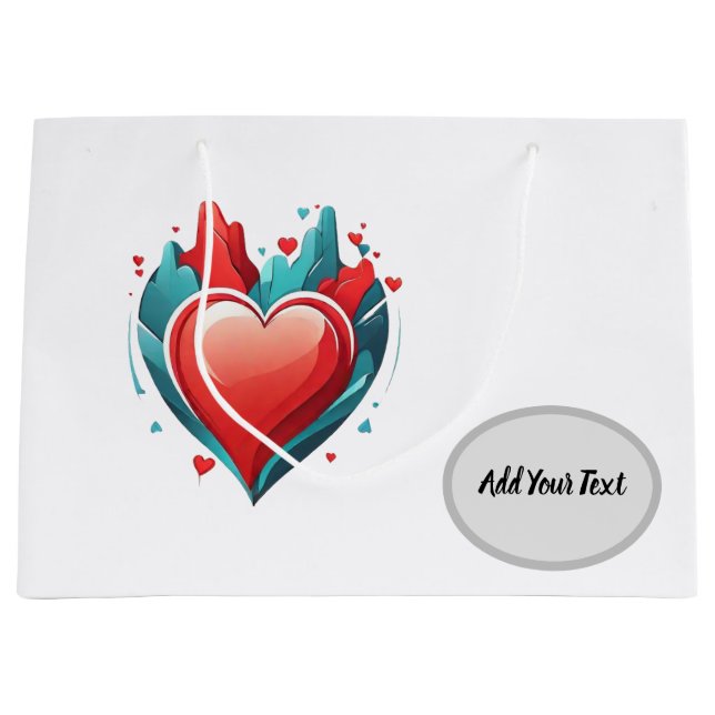 Bolsa De Regalo Grande Corazón (Anverso)