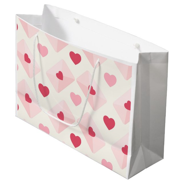 Bolsa De Regalo Grande Corazón de amor lindo (Angulo Anverso)