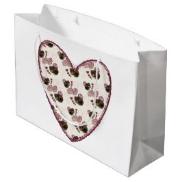 Bolsa De Regalo Grande Corazón de trufa