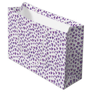 Bolsa De Regalo Grande Corazón morado