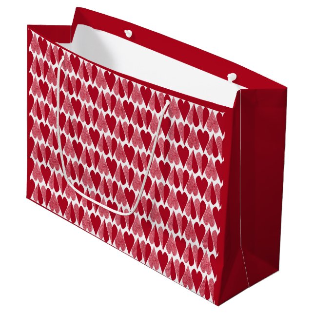 Bolsa De Regalo Grande Corazón rojo (Angulo Anverso)