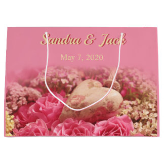 Bolsa De Regalo Grande Corazón y ducha nupcial floral