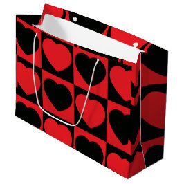 Bolsa De Regalo Grande Corazones