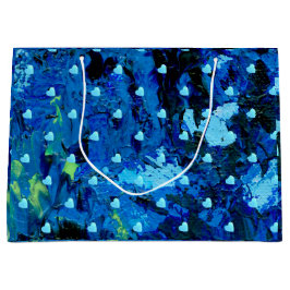 Bolsa De Regalo Grande Corazones azules