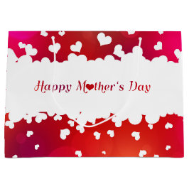 Bolsa De Regalo Grande Corazones felices preciosos del día de madre