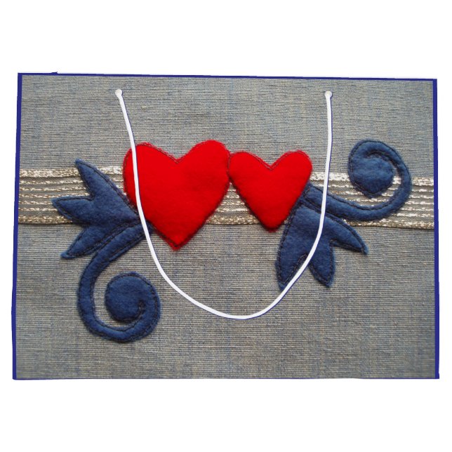 Bolsa De Regalo Grande Corazones musicales (Reverso)