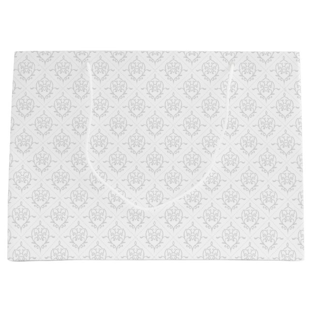 Bolsa De Regalo Grande Corazones Neutrales Vine Deco Patentados (Anverso)