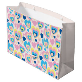 Bolsa De Regalo Grande Corazones Pastel.