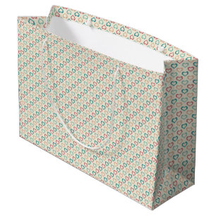 Bolsa De Regalo Grande Corazones retro
