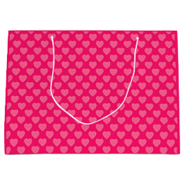 Bolsa De Regalo Grande Corazones rosados