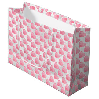Bolsa De Regalo Grande Corazones rosados