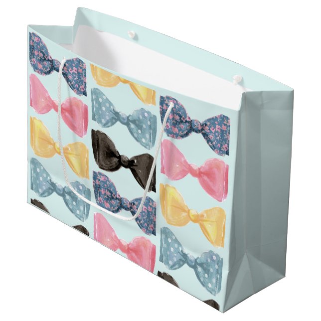 Bolsa De Regalo Grande Corbatas de lazo (Angulo Anverso)