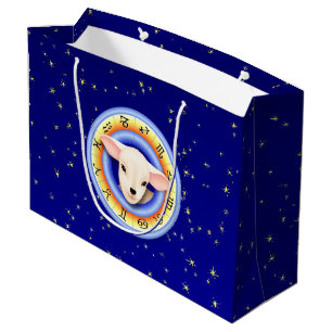 Bolsa De Regalo Grande Cordero en rueda Zodiac