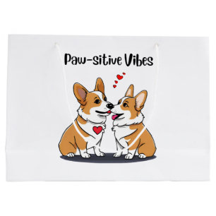 Bolsa De Regalo Grande Corgis Vibes enamorados
