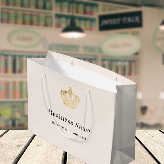Bolsa De Regalo Grande Corona real de negocios beige (Subido por el creador)