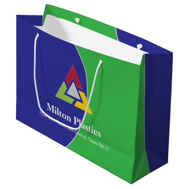 Bolsa De Regalo Grande Corporate Gift Bag with Company Logo (Angulo Anverso)