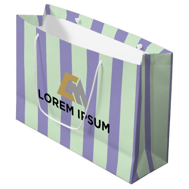 Bolsa De Regalo Grande Corporate Gift Bag with Company Logo (Angulo Anverso)