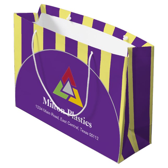 Bolsa De Regalo Grande Corporate Gift Bag with Company Logo (Angulo reverso)
