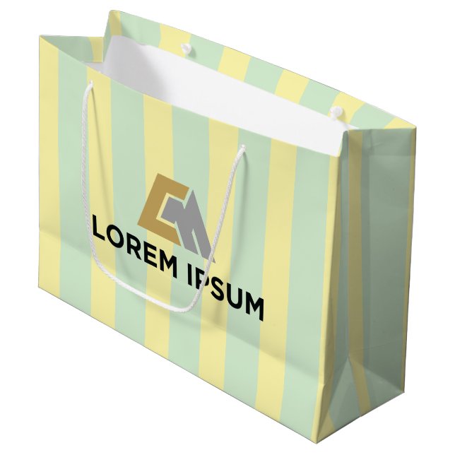 Bolsa De Regalo Grande Corporate Gift Bag with Company Logo (Angulo Anverso)